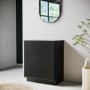 650mm Black Wooden Freestanding Countertop Vanity Unit - Matira