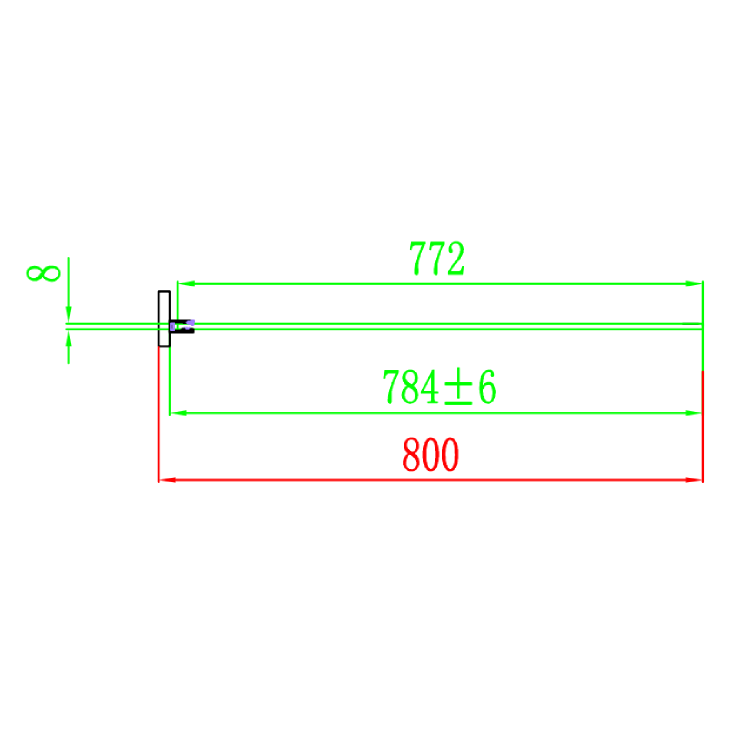 1000x800mm Ribbed / Fluted Glass Sliding Shower Enclosure Left Hand - Matira