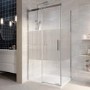 Ribbed Glass 1000x800mm Sliding Shower Enclosure Right Hand - Matira