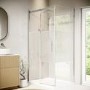 Ribbed Glass 1000x800mm Sliding Shower Enclosure Right Hand - Matira