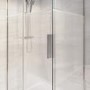 1000x800mm Ribbed / Fluted Glass Sliding Shower Enclosure Right Hand - Matira