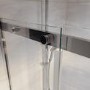 Ribbed / Fluted Glass 1200x800mm Sliding Shower Enclosure Left Hand - Matira