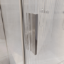 Ribbed / Fluted Glass 1200x800mm Sliding Shower Enclosure Left Hand - Matira
