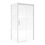 Ribbed / Fluted Glass 1200x800mm Sliding Shower Enclosure Left Hand - Matira