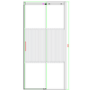Ribbed / Fluted Glass 1200x800mm Sliding Shower Enclosure Left Hand - Matira