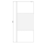 1600x800mm Chrome Frameless Fluted Glass Glass Walk In Shower Enclosure - Matira