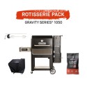 BUN/MB20041320/86061 Masterbuilt Gravity Series 1050 Charcoal BBQ Grill with Rotisserie Pack