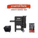 BUN/MB20041423/96977 Masterbuilt Gravity Series 600 Charcoal BBQ Grill with Starter Pack