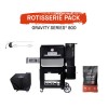 Masterbuilt Gravity Series 800 Charcoal BBQ Grill with Rotisserie Pack