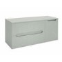 1200mm Green Fluted Wall Hung Countertop Vanity Unit - Melbourne