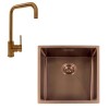 Reginox Copper 440x440 Stainless Steel Sink &amp; Tap Pack  