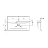 Hudson Reed Grey 2 Drawer Bathroom Vanity Unit &amp; Basin - W800mm