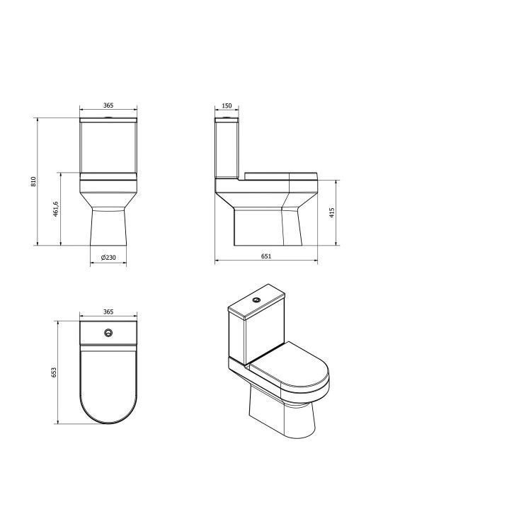 Medium Oak Vanity Unit Cloakroom Suite
