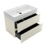 800mm Taupe Wall Hung Vanity Unit with Basin - Morella