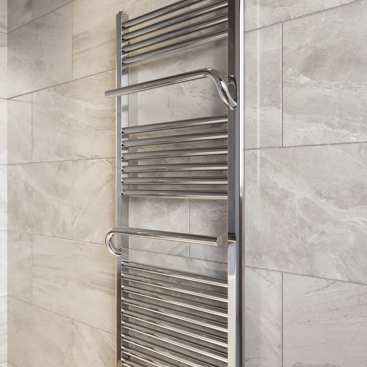 Chrome Towel Radiator 1200 x 500mm - Nazco