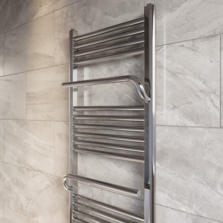 Chrome Towel Radiator 1600 x 500mm - Nazco