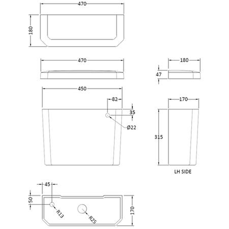 Park Royal Low Level Toilet with Cistern and Flush kit