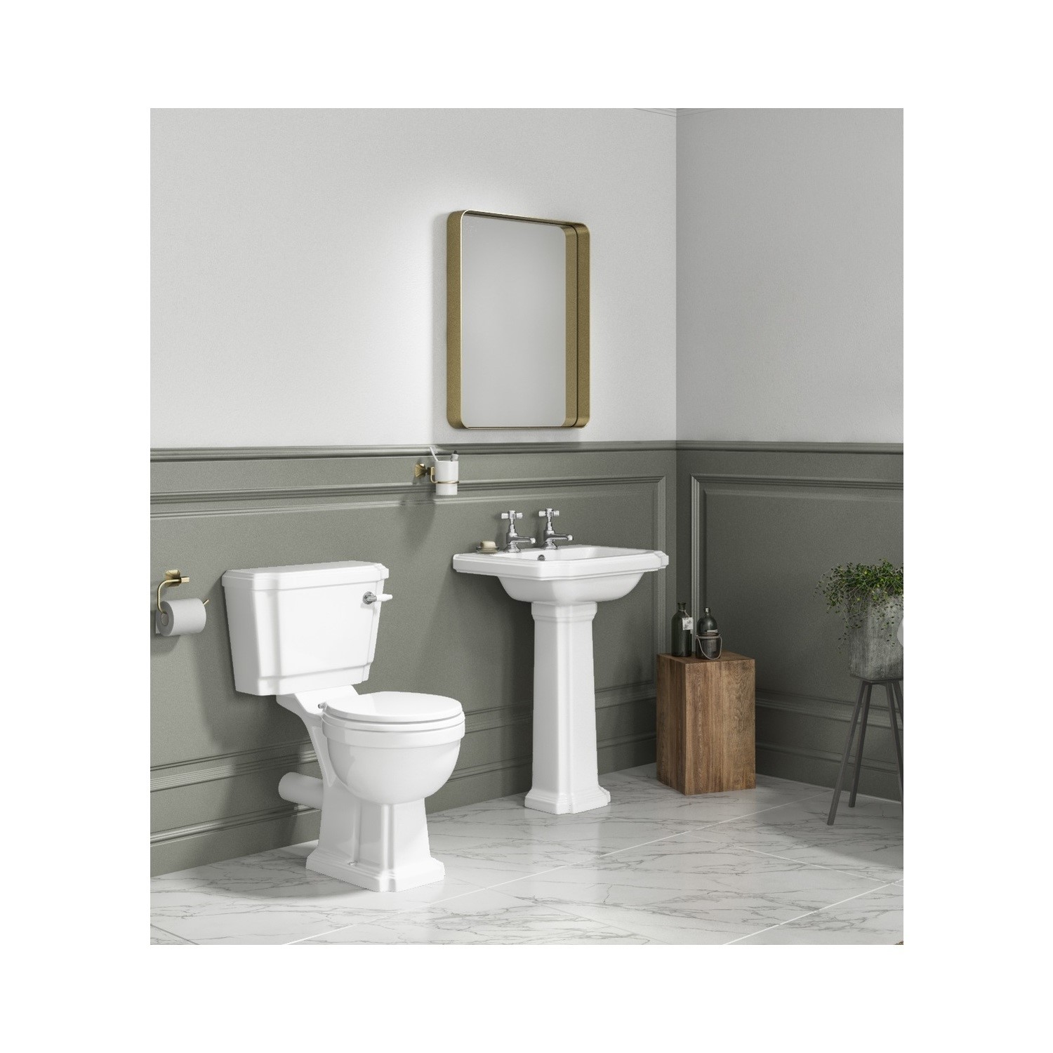 Park Royal Close Coupled Toilet Suite with Basin