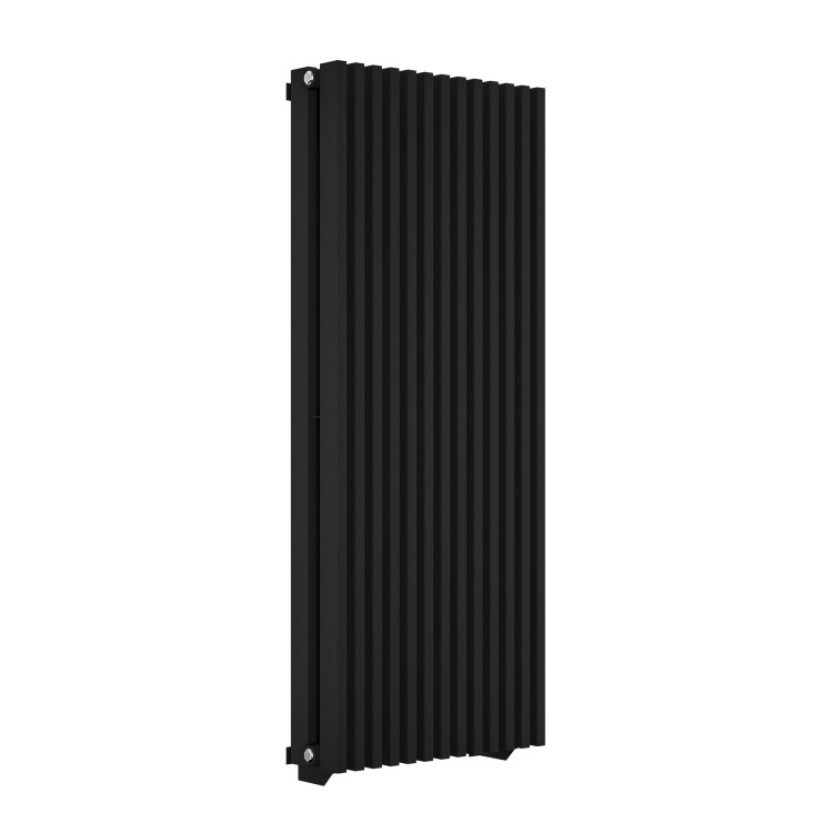 Black Vertical Double Panel Radiator 1200 x 500mm - Nevada