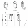 Albi Back to Wall Rimless Toilet with Soft Close Seat & Concealed Cistern With Chrome Push Button