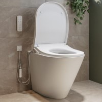 Newport Back to Wall Smart Bidet Japanese Toilet with Heated Seat - Purificare