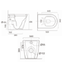 Newport Back to Wall Smart Bidet Japanese Toilet with Heated Seat - Purificare