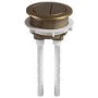 Matt Black Close Coupled Rimless Closed Back Short Projection Toilet with Brushed Brass Button and Tornado Flush - Newport