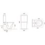 Close Coupled Rimless Short Projection Toilet with Soft Close Slim Seat - Newport