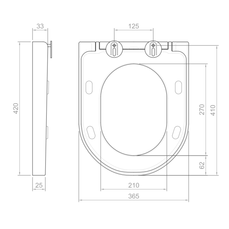 Matt Black Close Coupled Rimless Open Back Short Projection Toilet with Brushed Brass Button and Tornado Flush - Newport
