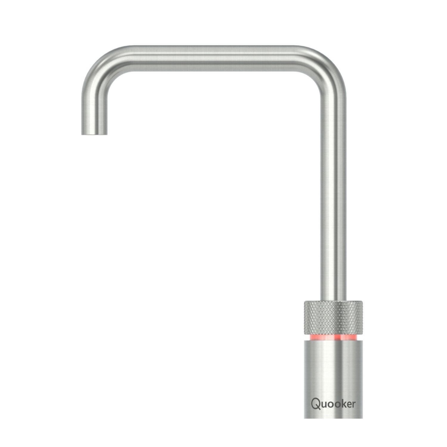 Nordic Instant Boiling Water Tap Square Stainless Steel Combi+ Boiling Water Tank