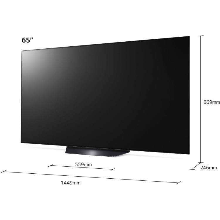 LG OLED65BX6LB 65" Smart 4K Ultra HD HDR OLED TV with LG Wireless Headphones - Black