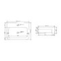 1500mm Blue Toilet and Sink Unit with Storage Unit & Brass Fittings - Ontario