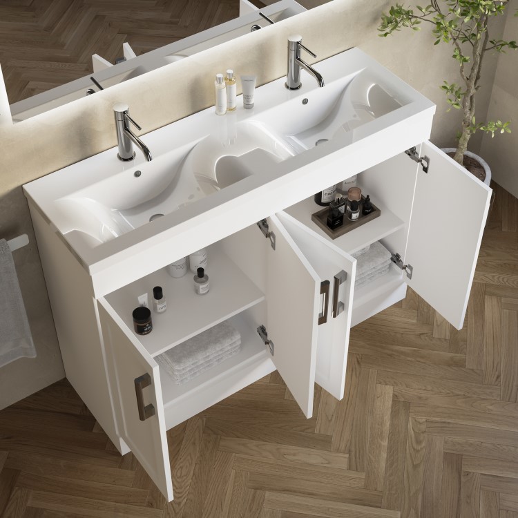 1200mm Paintable Freestanding Vanity Unit with Basin - Orlando