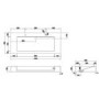 1200mm White Wall Hung Double Vanity Unit with Rectangular Basin - Oslo