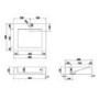 600mm White Wall Hung Vanity Unit with Rectangular Basin - Oslo