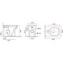 Back to Wall Rimless Toilet with Soft Close Seat - Palma