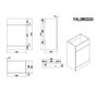 1100mm Wood Effect Toilet and Sink Unit Left Hand with Black Toilet Basin & Fittings - Palma
