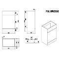 1100mm Wood Effect Toilet and Sink Unit Left Hand with Black Toilet Basin & Fittings - Palma