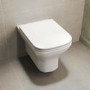 Wall Hung Rimless Toilet with Soft Close Seat, Brushed Brass Pneumatic Flush Plate, 1168mm Frame & Cistern – Palma