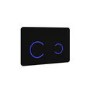 1168mm Wall Hung Toilet Frame & Black Glass Sensor Flush Plate with Concealed Cistern - Elira