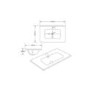 500mm Walnut Effect Freestanding Vanity Unit with Basin - Palma