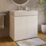 800mm White Freestanding Vanity Unit with Basin - Panama