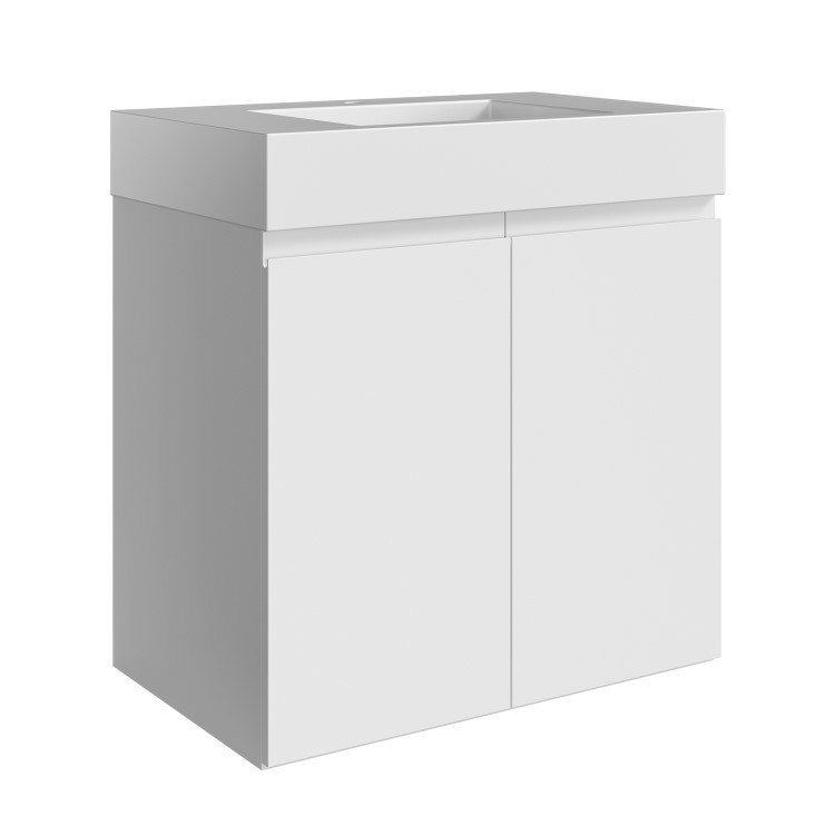 800mm White Freestanding Vanity Unit with Basin - Panama