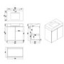 800mm White Freestanding Vanity Unit with Basin - Panama