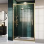 Brushed Brass Traditional Shower Door Handle - Pavo