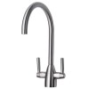 Stainless Steel 1 Bowl Sink &amp; Double Lever Mixer Tap Pack