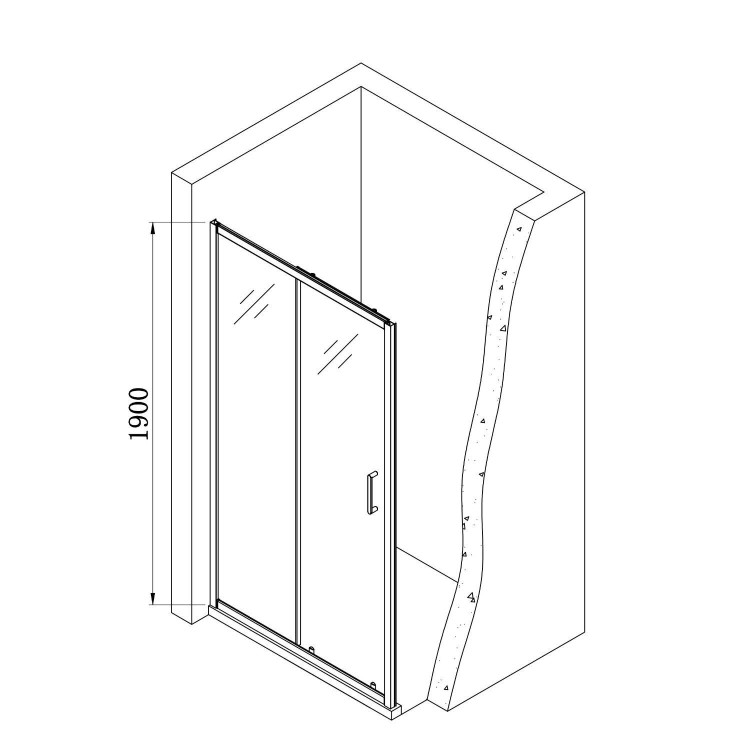 1000 x 800mm Chrome Rectangular Sliding Door Shower Enclosure Suite with Toilet and Basin - Carina