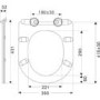 1100mm Black Toilet and Sink Unit with Round Toilet - Pendle