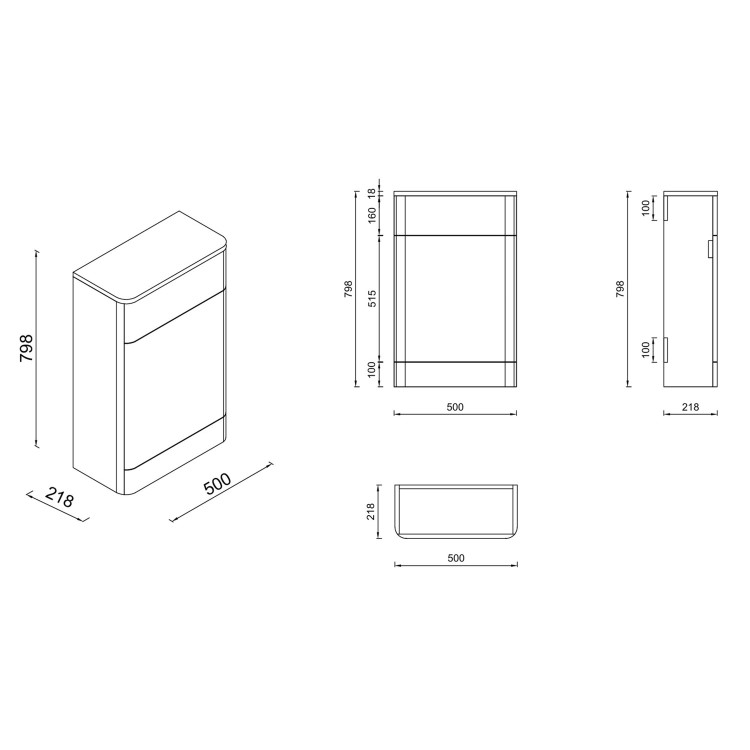 1100mm Beige Toilet and Sink Unit with Round Toilet - Pendle