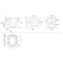 1100mm Beige Toilet and Sink Unit with Round Toilet - Pendle